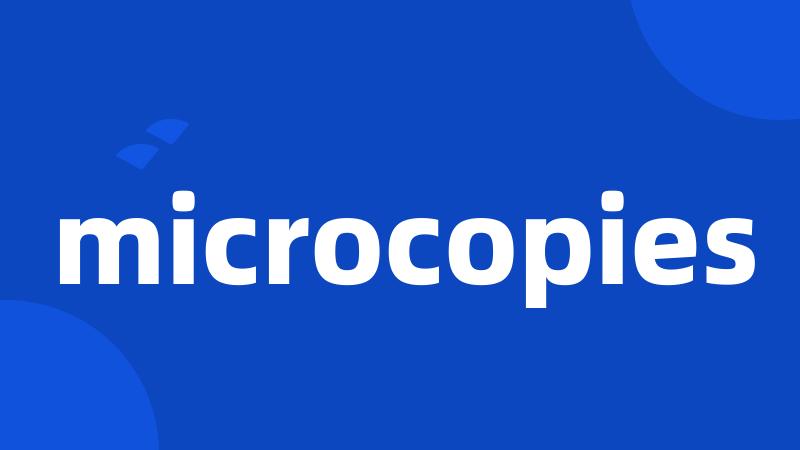 microcopies