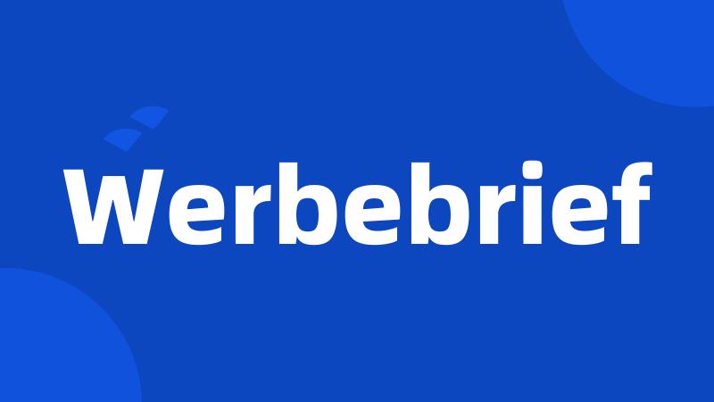 Werbebrief