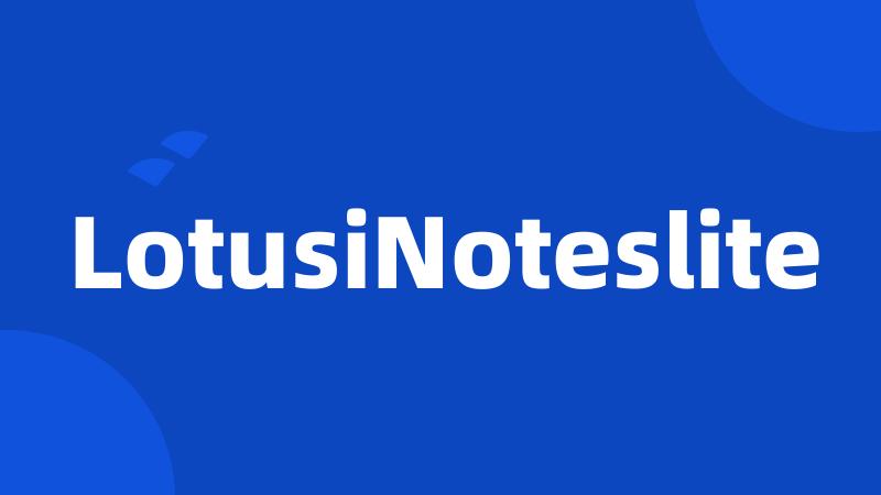 LotusiNoteslite