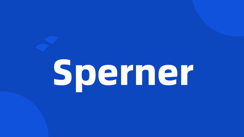 Sperner