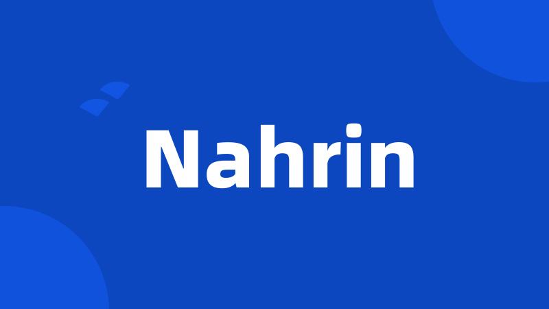 Nahrin