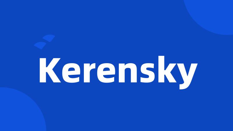 Kerensky