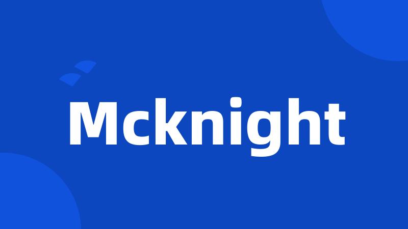 Mcknight