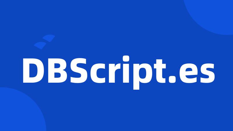 DBScript.es