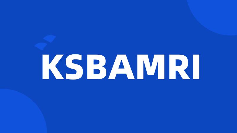 KSBAMRI