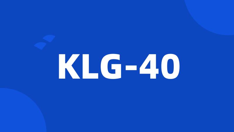 KLG-40