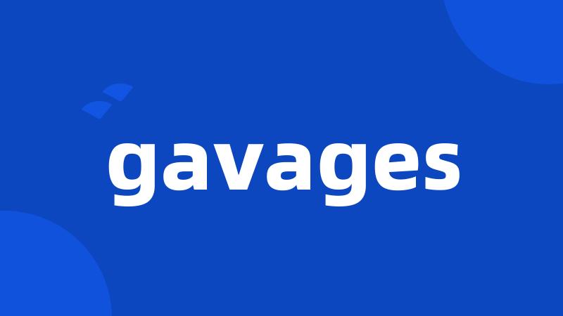 gavages