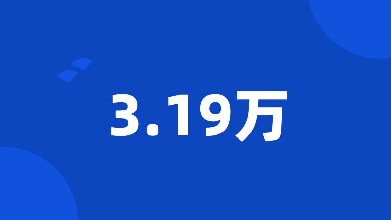 3.19万