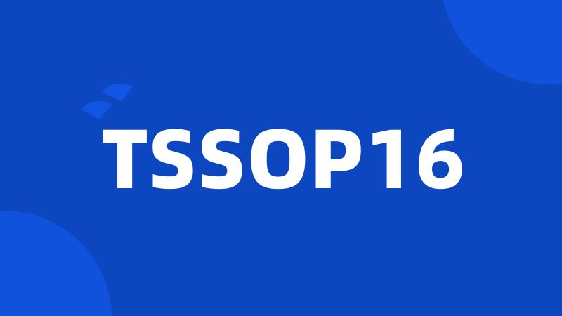 TSSOP16