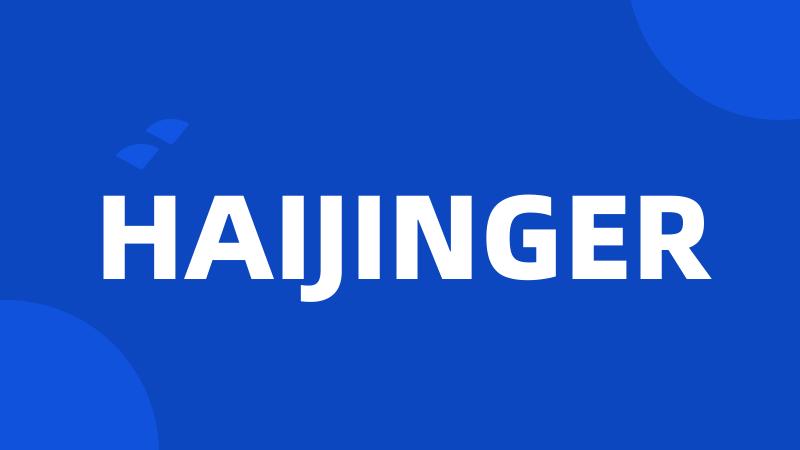 HAIJINGER