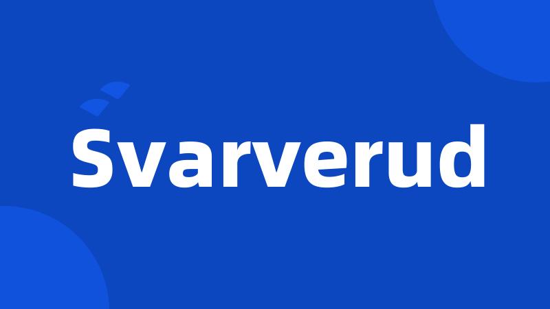 Svarverud