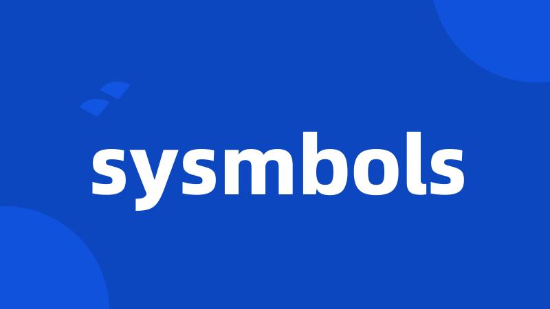 sysmbols