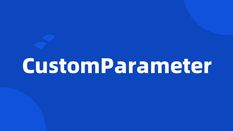 CustomParameter