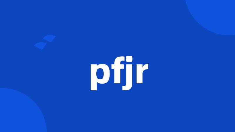 pfjr