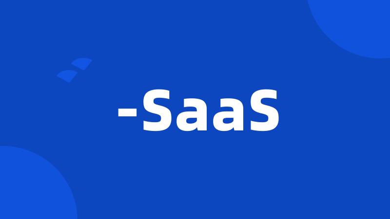 -SaaS