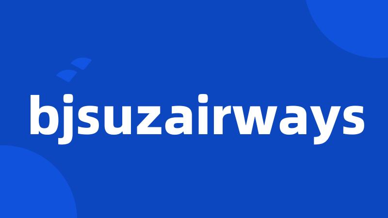 bjsuzairways