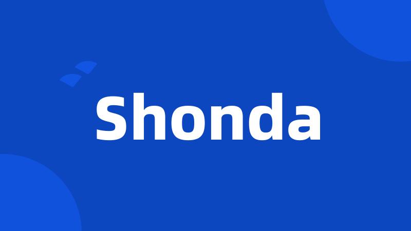 Shonda