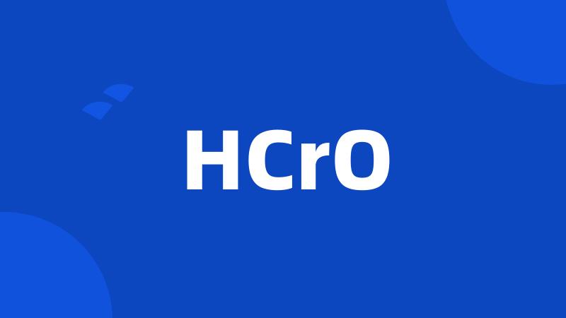 HCrO