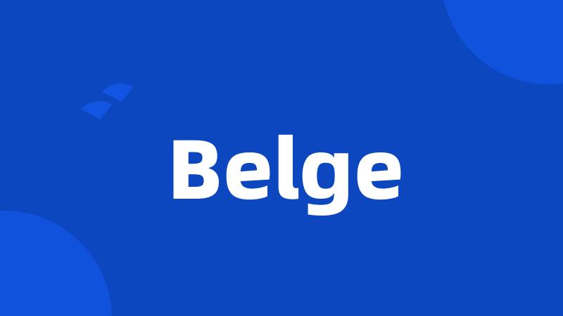 Belge