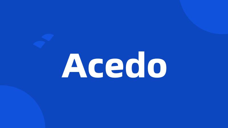 Acedo