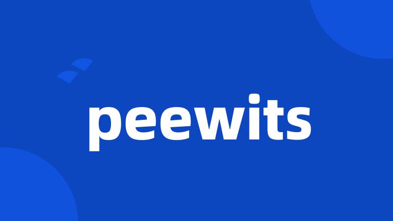 peewits