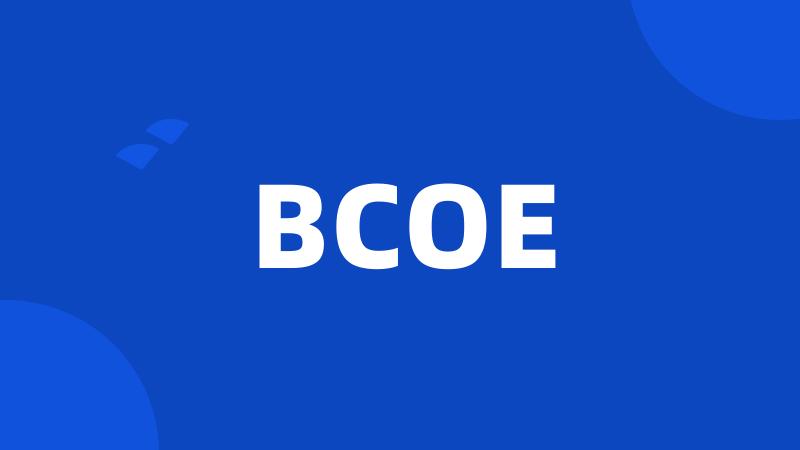 BCOE