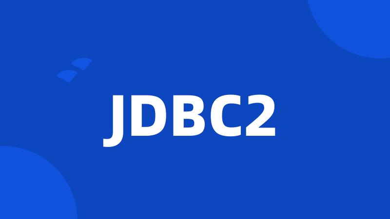 JDBC2