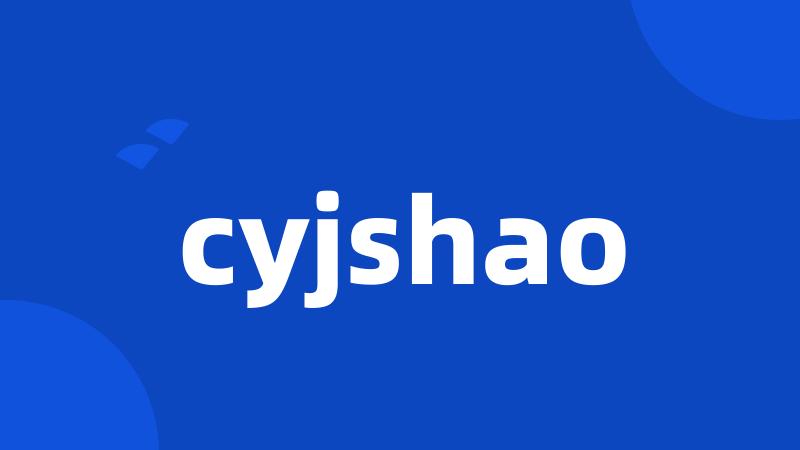 cyjshao