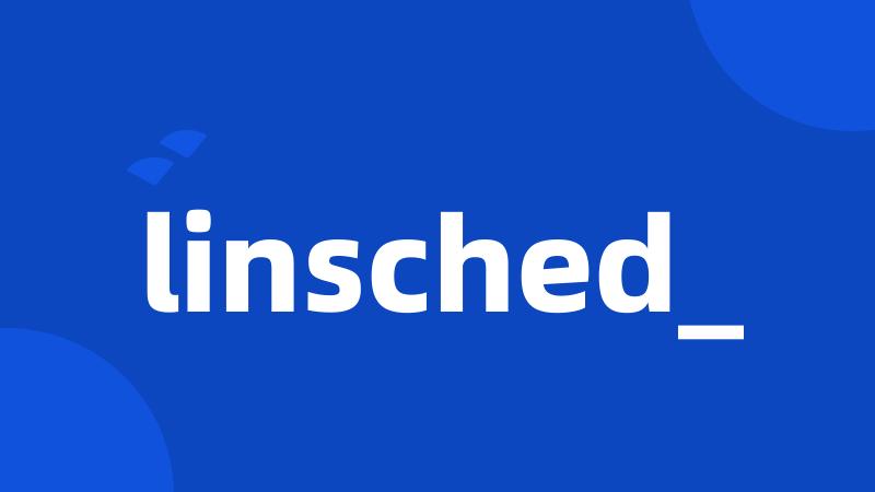 linsched_