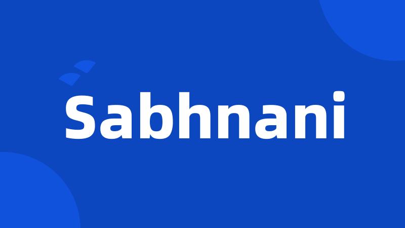 Sabhnani