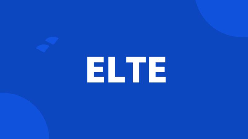 ELTE