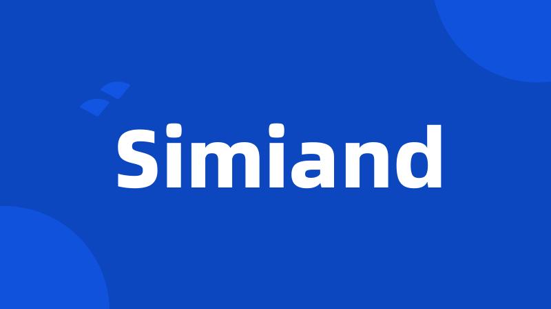 Simiand