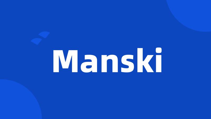 Manski