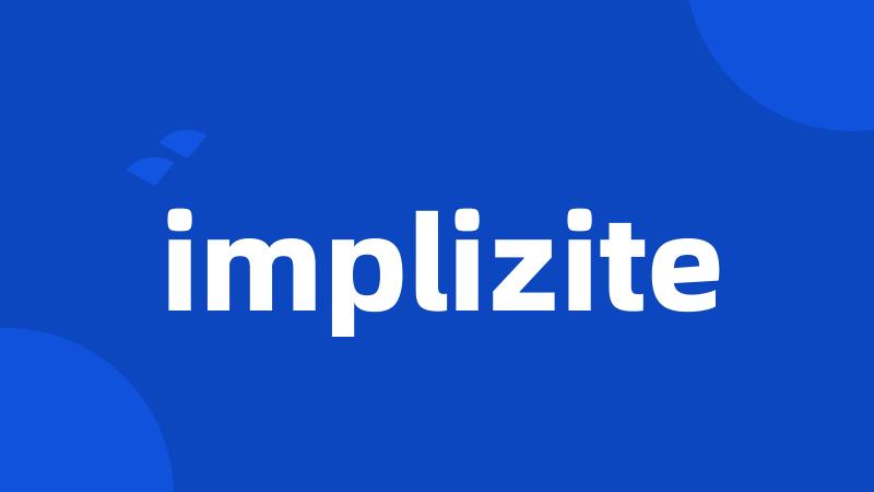 implizite