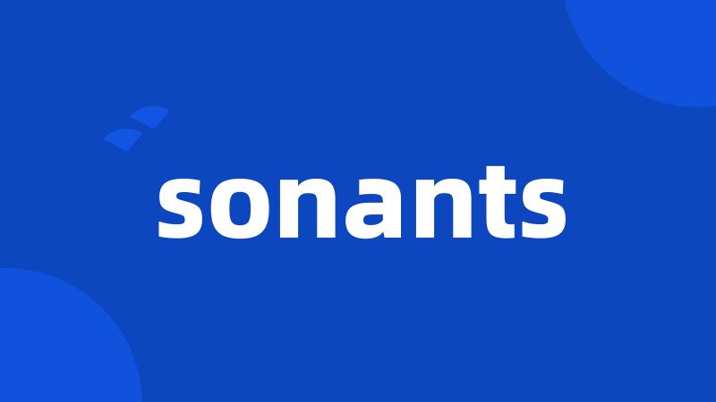 sonants