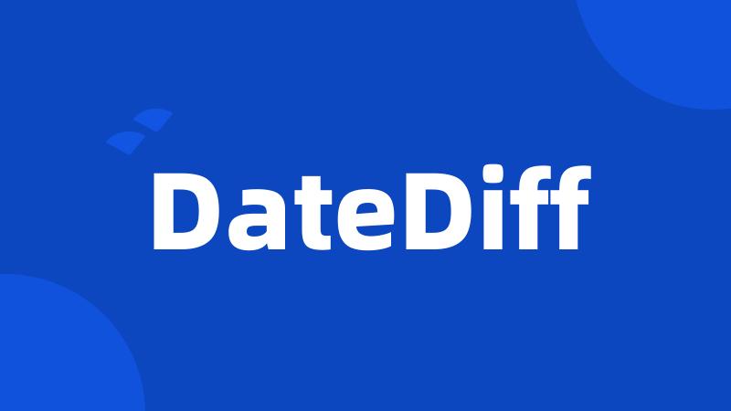 DateDiff