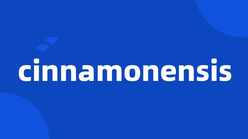 cinnamonensis