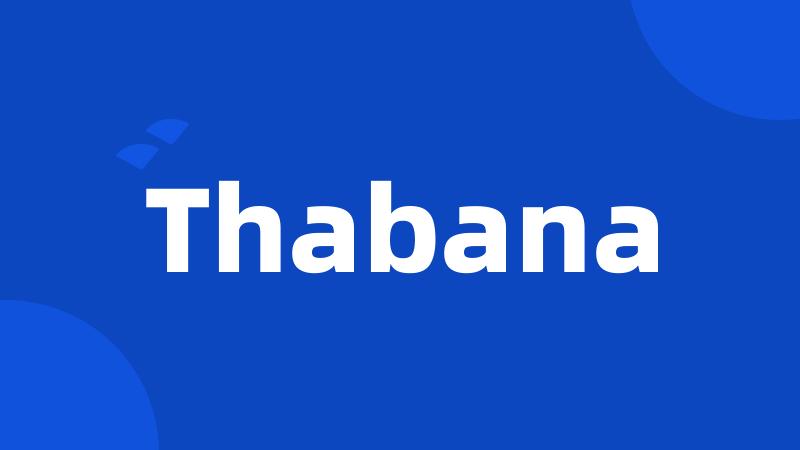 Thabana