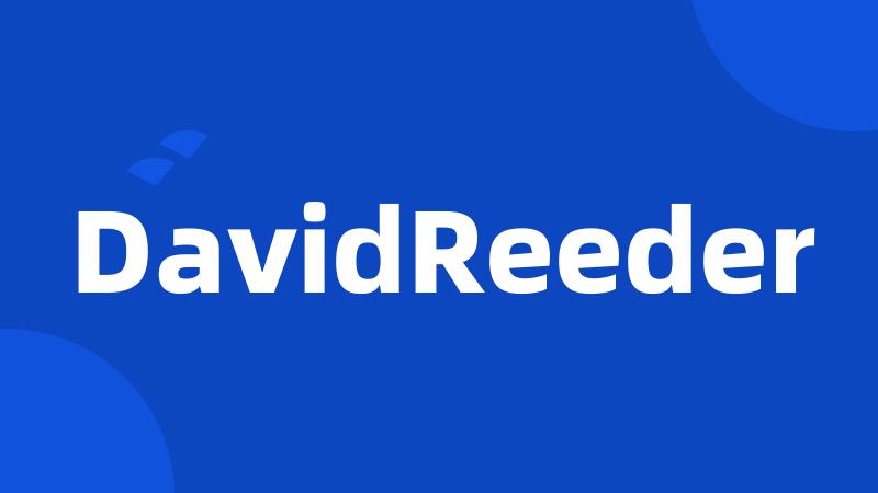 DavidReeder