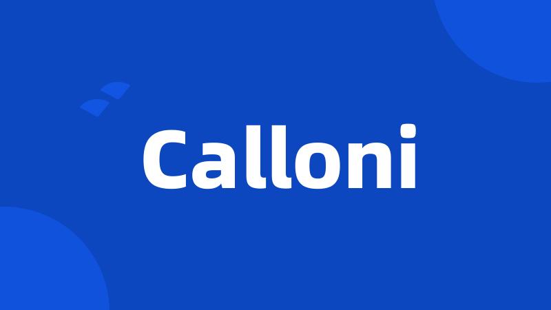 Calloni