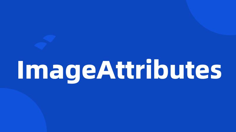 ImageAttributes