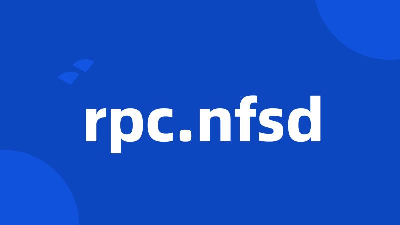 rpc.nfsd