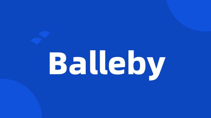 Balleby