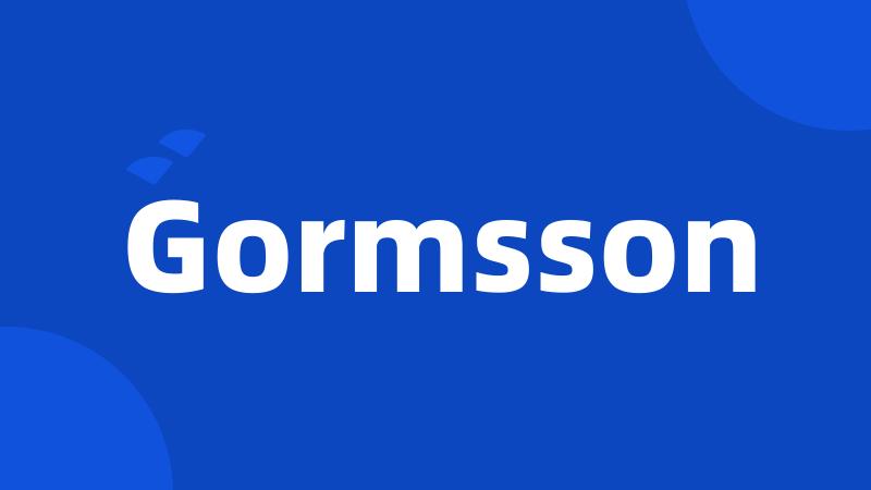 Gormsson