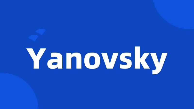 Yanovsky