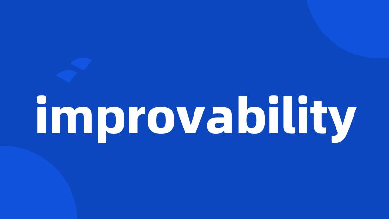 improvability