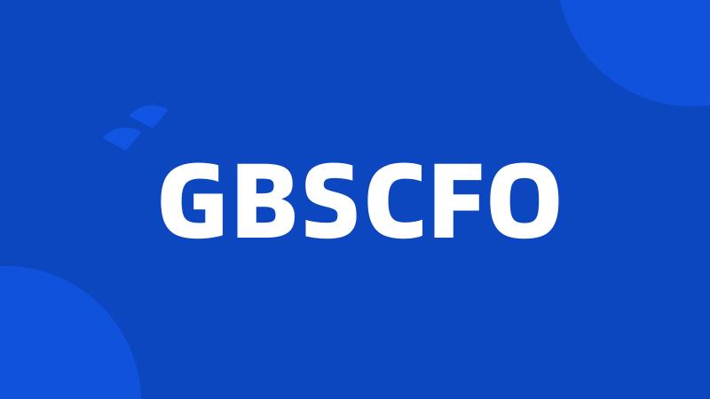 GBSCFO