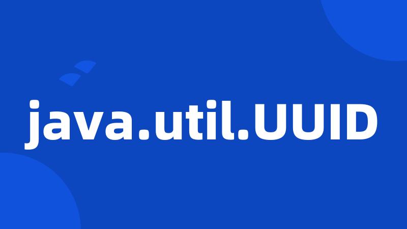 java.util.UUID