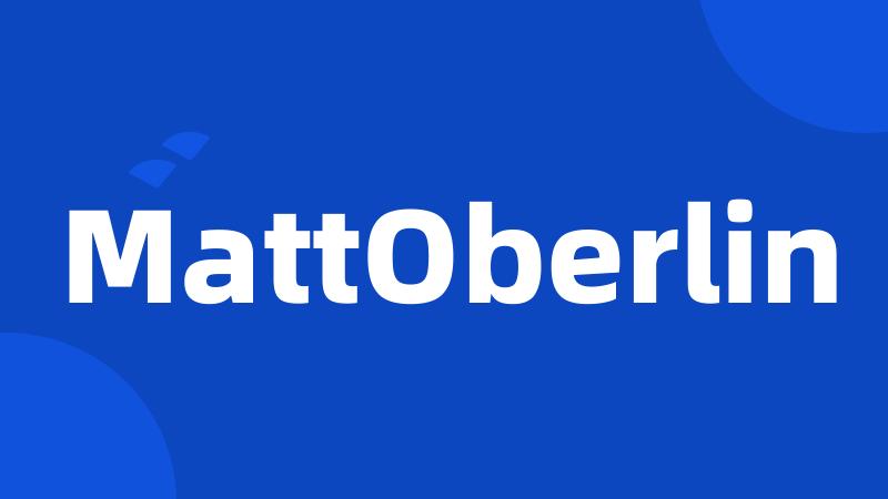 MattOberlin