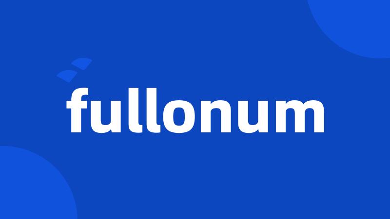 fullonum